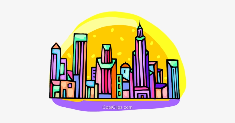 City Scene Royalty Free Vector Clip Art Illustration - City Scene ...