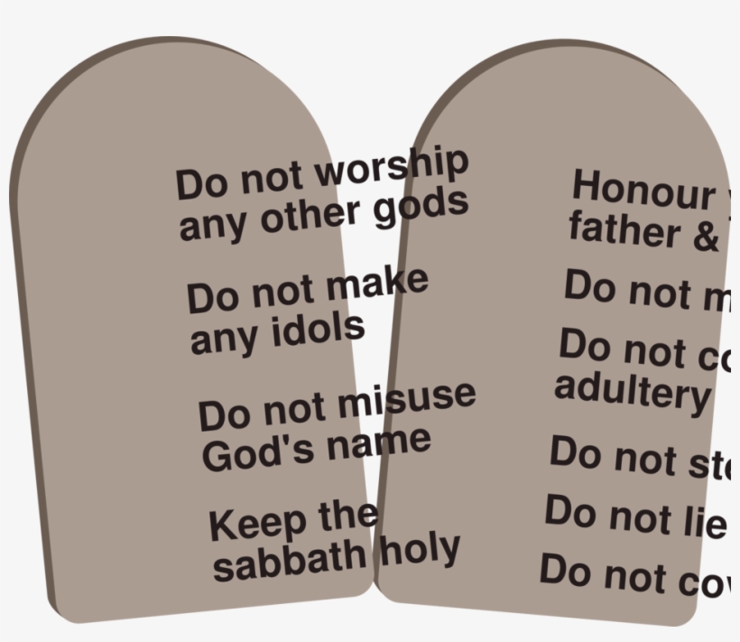 Ten Commandments - Clip Art - Free Transparent PNG Download - PNGkey