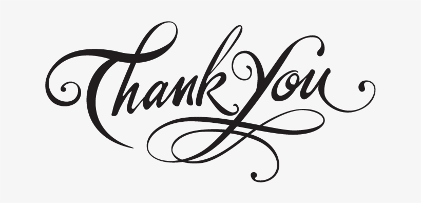 Thank You With Transparent Background - Free Transparent PNG Download ...
