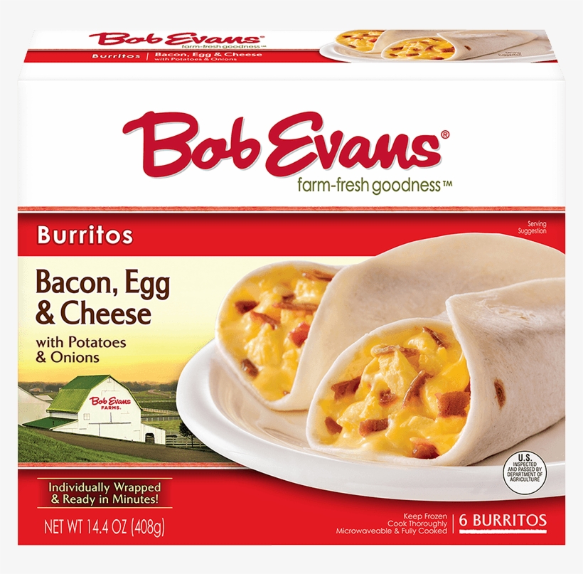 Bob Evans Bacon, Egg & Cheese Burrito - Bob Evans Gravy, transparent png #282386