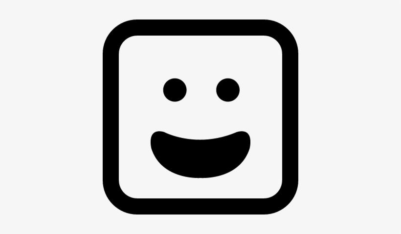 Happy Smiling Emoticon Face With Open Mouth Vector - Icon - Free ...