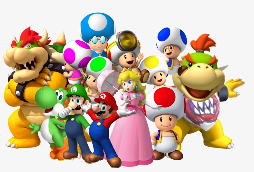 Group Png - Super Mario Characters Group - Free Transparent Png 