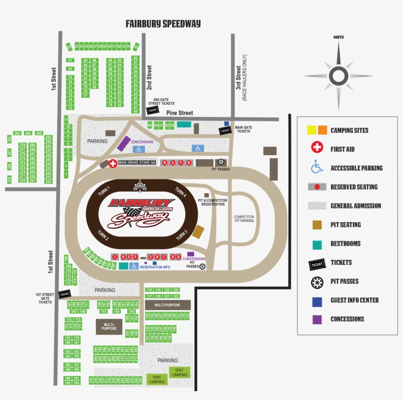 Camping Chart Fairbury American Legion Speedway Free Transparent