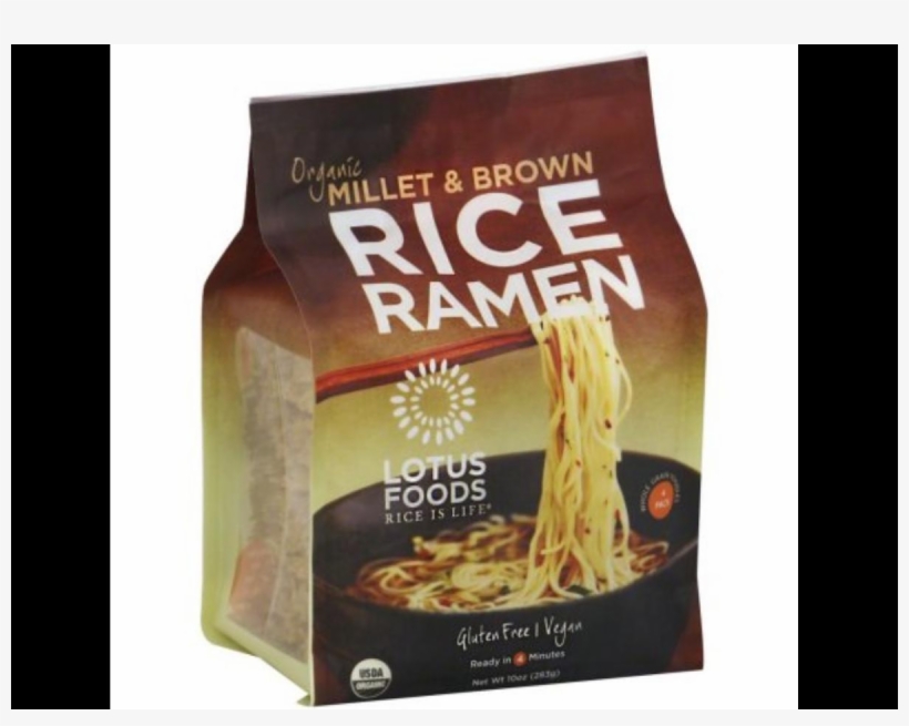 Rice Is Life, Millet & Brown Rice Ramen - Lotus Foods Organic Rice Ramen Noodles, Millet, transparent png #2839197