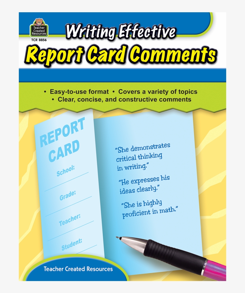 Tcr8856 Writing Effective Report Card Comments Image - Writing ...