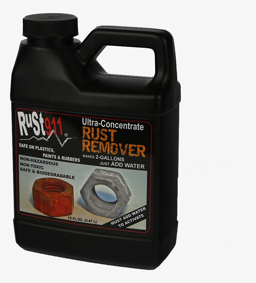 Best Review Rust Remover 16x Concentrate - Rust911: Rust Remover Concentrate 16 Oz Makes 2-gallons, transparent png #2869000