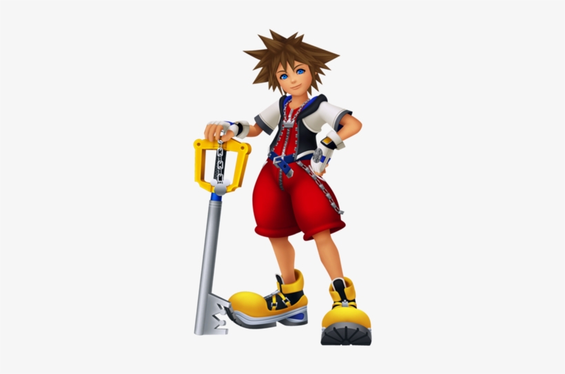 With The Keyblade For Melee Attacks And Different Types - Sora Kingdom Hearts Re Coded, transparent png #291827
