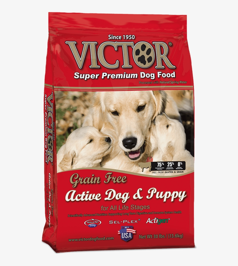 Grain Free Active Dog & Puppy - Victor Dog Food Active Dog And Puppy, transparent png #293659