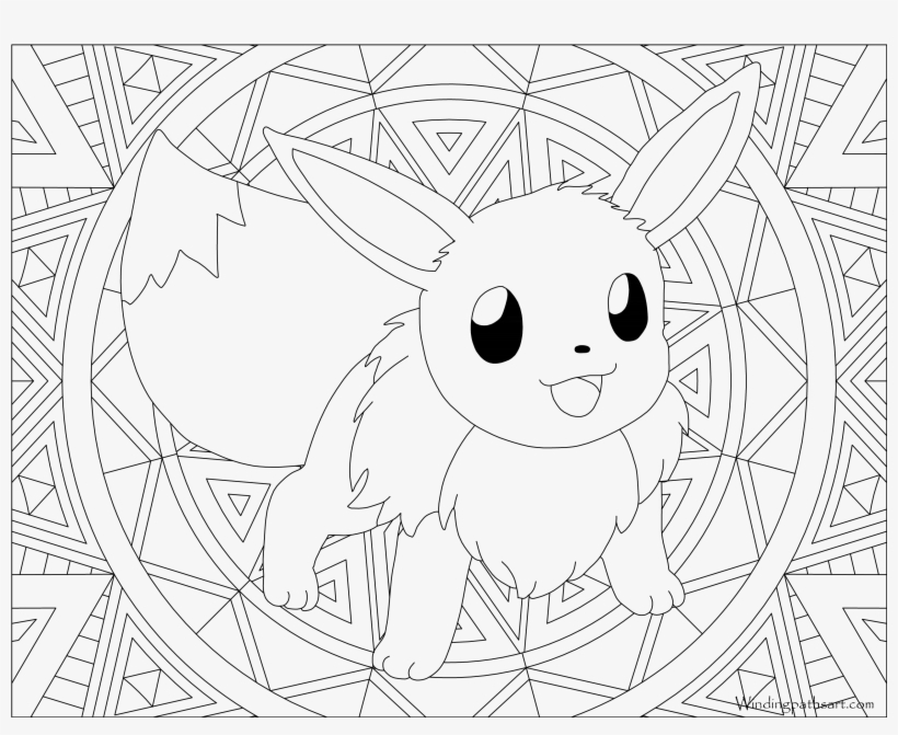 Eevee Coloring Page Free Printable Pages In - Pokemon ...