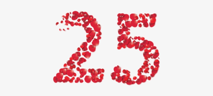 25th Anniversary Rose Petals Happy Anniversary 25th Gif Free Transparent Png Download Pngkey