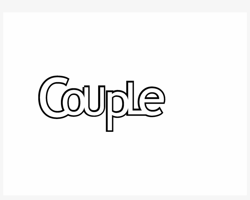 Couple Design Logo Black And White - Graphics - Free Transparent PNG ...