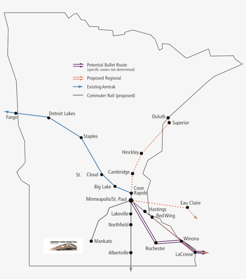 Minnesota Has Many Exciting Rail And Transportation - Diagram - Free 