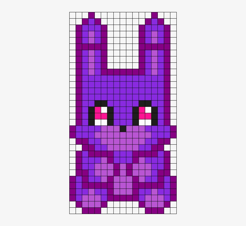 Pixel Art Grid Fnaf Head No Face Bonnie Perler Pixela - vrogue.co