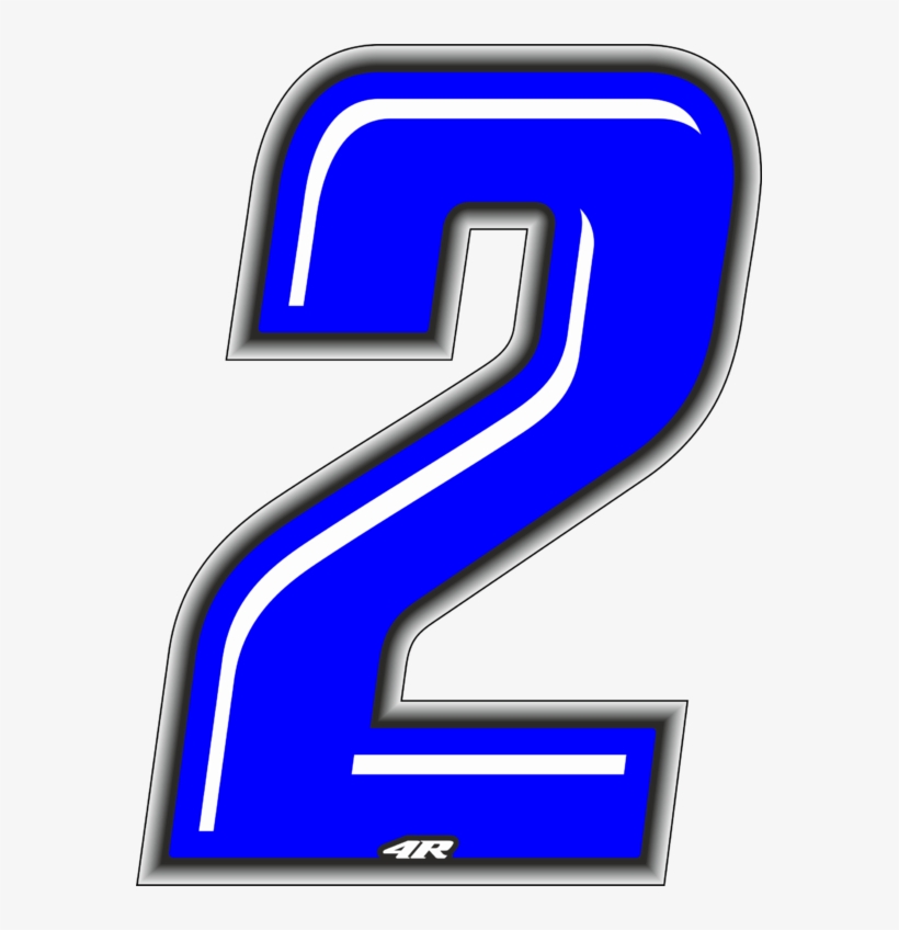 Numero Gara 2 Blu Slim - Numero 2 Moto - Free Transparent PNG Download ...