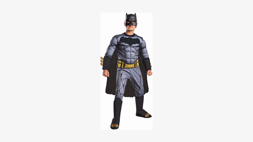 Boys Batman Muscle Costume Deluxe - Batman Vs Superman Costumes For Kids, transparent png #2971800