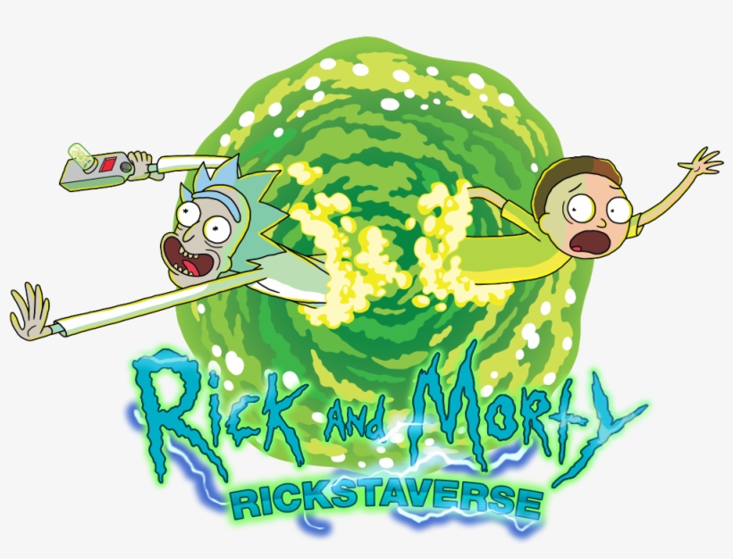 Rick And Morty Portal wallpaper Stock Vector
