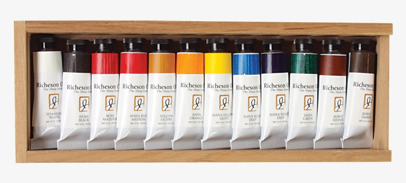 Richeson Oil, The Shiva Series Set Of 12 In Wooden - Jack Richeson 37-ml Artist Oil Colors, Set Of 12, transparent png #307715