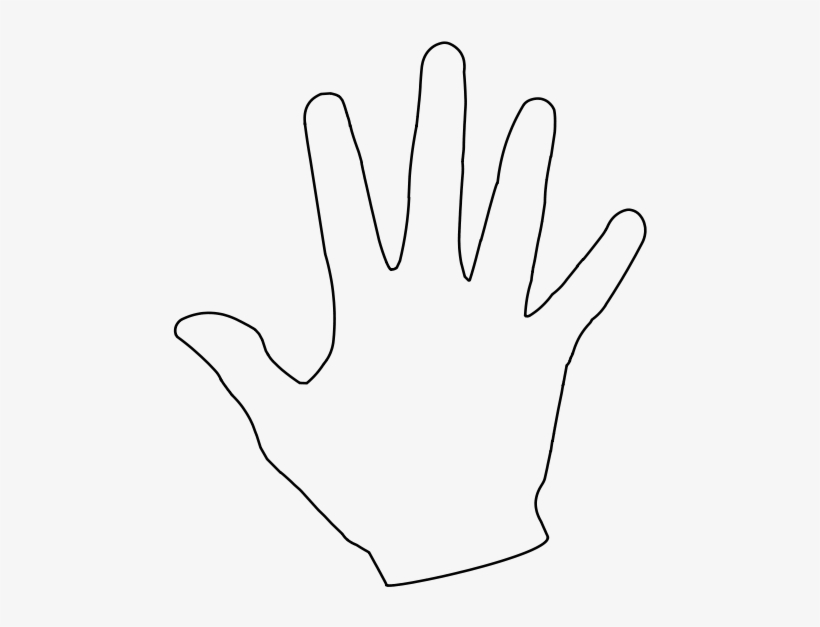 File Hand Svg Human Hand Outline Free Transparent Png Download Pngkey