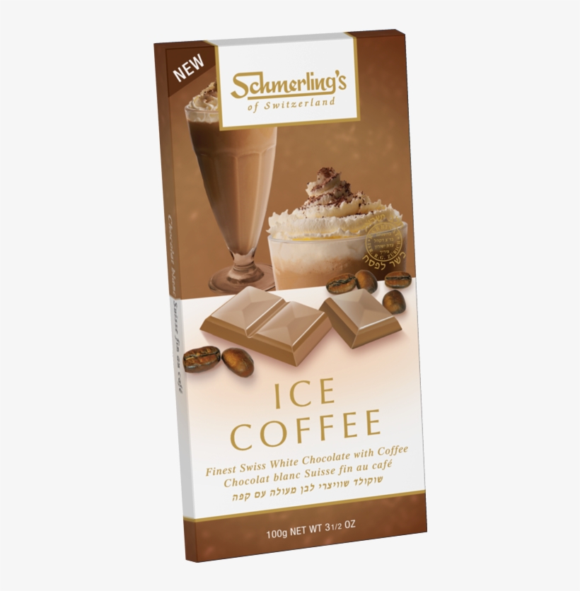 Ice Coffee - Schmerling's White Almond Milk Chocolate - 3.5 Oz Bar, transparent png #3026876