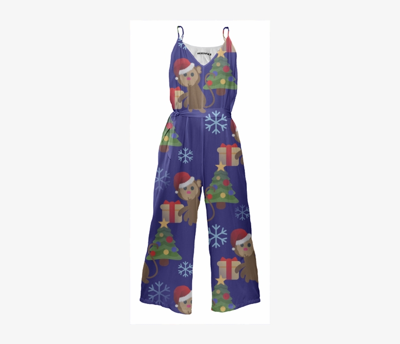 Christmas Monkey Emoji Jumpsuit $178 - Pattern - Free Transparent PNG ...