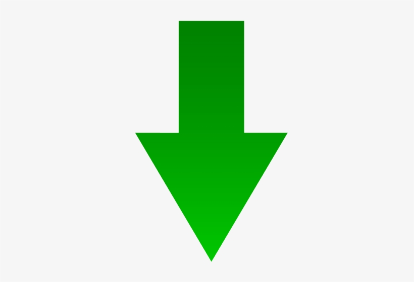 Green Down Arrow Green Arrow Down Icon Free Transparent Png