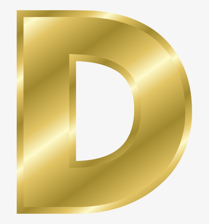 Letter D Design Gold - Free Transparent PNG Download - PNGkey