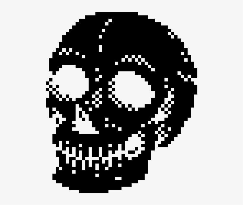 Pixel-skull, transparent png #3085246