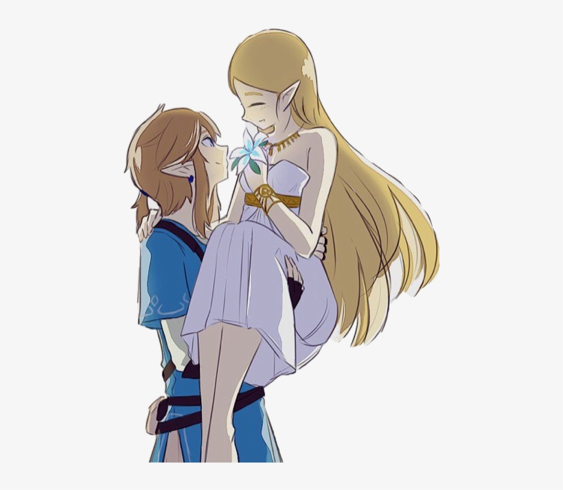 Report Abuse - Botw Link And Zelda - Free Transparent PNG Download - PNGkey