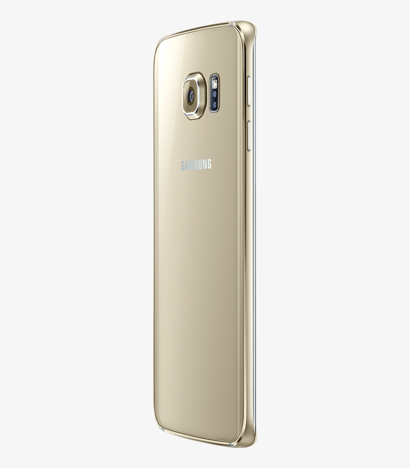 30 Degree Angled View Of Galaxy S6 Edge From The Back - Movil Samsung Galaxy S6 Edge Plus Sm G928f 32 Gb Dorado, transparent png #3096709