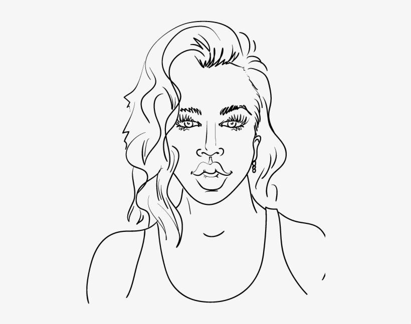 Khloé Kardashian - Line Art - Free Transparent PNG Download - PNGkey