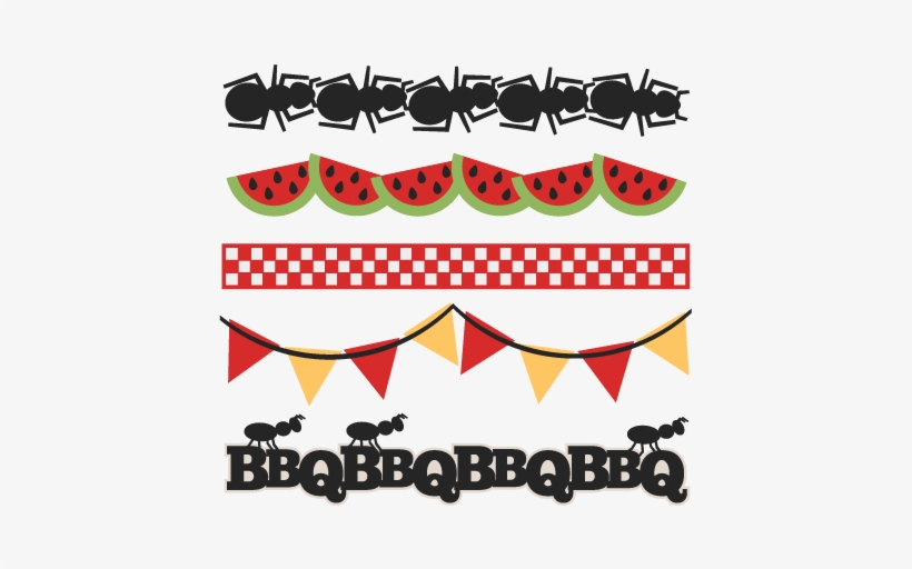 Bbq Borders Svg Scrapbook Cut File Cute Clipart Files Bbq Borders