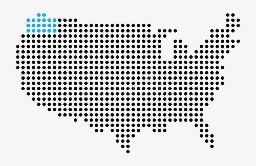 Dot Map Usa - Free Transparent PNG Download - PNGkey