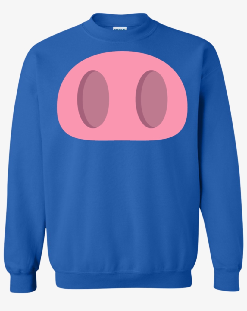 Pig Nose Emoji Sweatshirt T Shirt Free Transparent Png Download Pngkey - laughing emoji sweater roblox