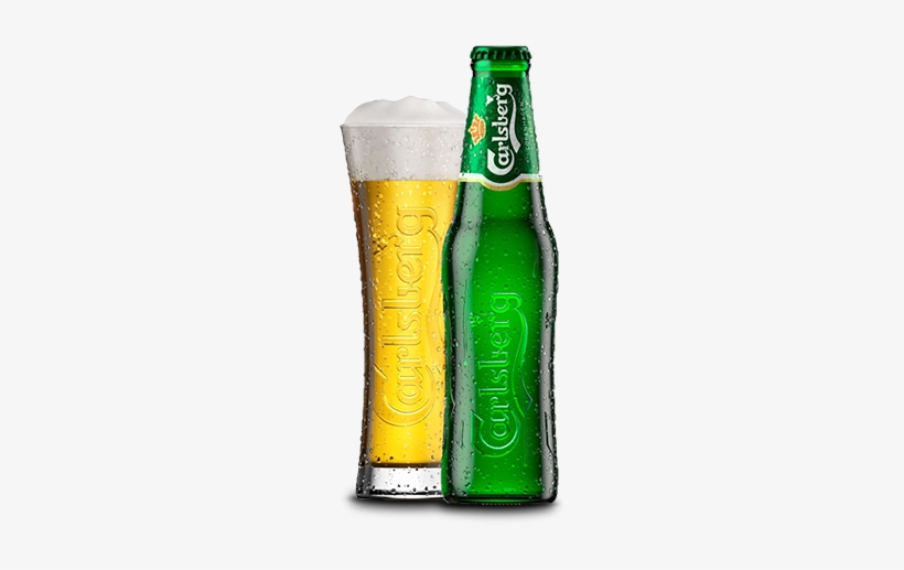 Carlsberg - Carlsberg Bottle With Glass - Free Transparent PNG Download ...