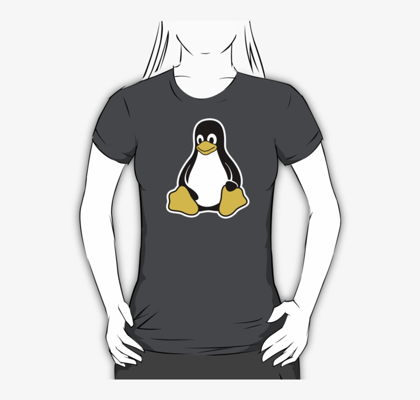 Linux Tux T Shirt Sysadmin T Shirt Cool Free Transparent Png Download Pngkey - linux tux roblox