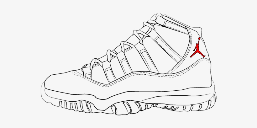 Air Jordan 11 Drawings - Sneakers - Free Transparent PNG Download - PNGkey