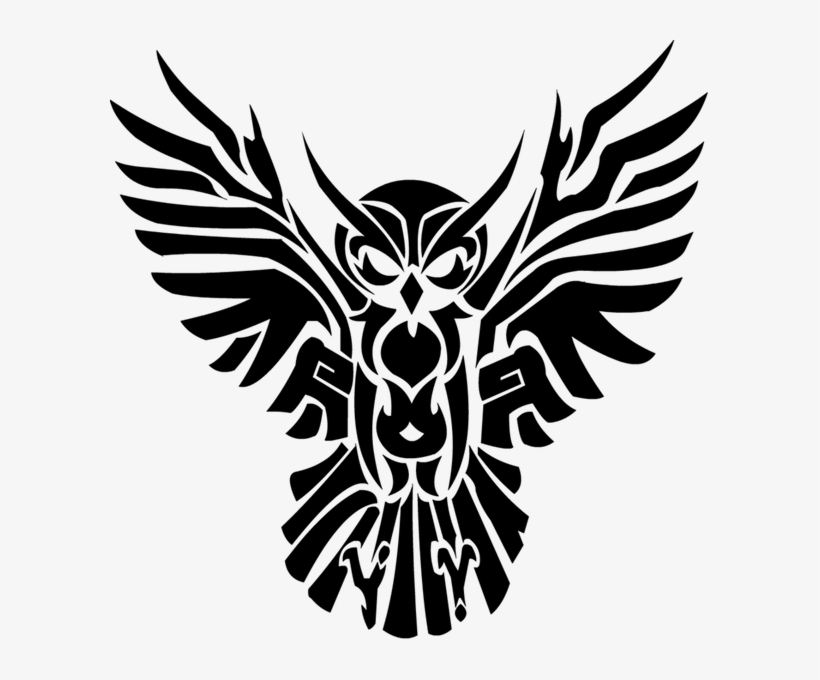 Owl - Tribal Owl - Free Transparent PNG Download - PNGkey