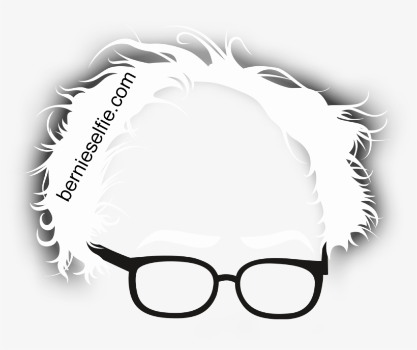 Com Uses Your Selfie To Support Bernie Sanders For - Pin-back Button, transparent png #3225090