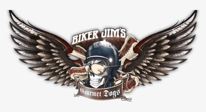 Biker Jim's Gourmet Dogs - Biker Jim's Gourmet Dogs Logo, transparent png #3263111