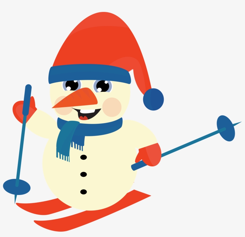 Clipart Skiing Snow Man Skiing Clipart Png Free Transparent Png Download Pngkey