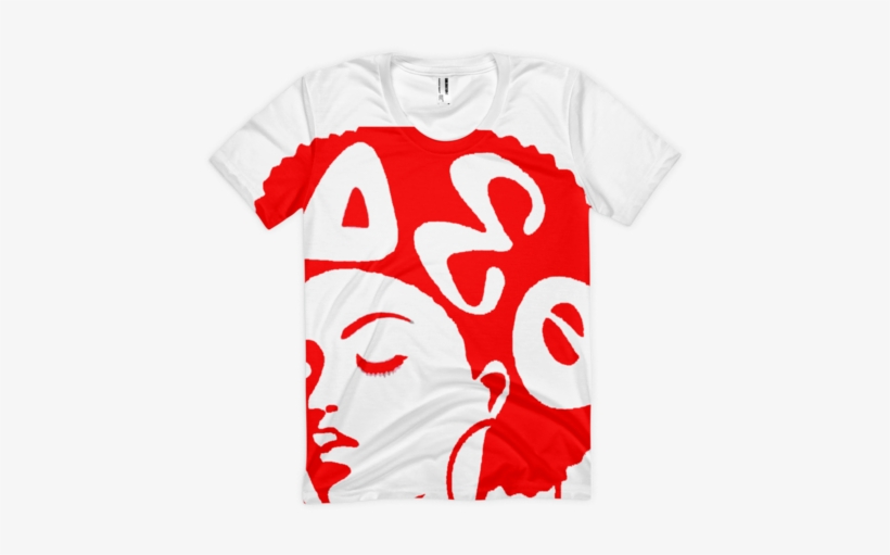 Download Delta Sigma Theta Afro Women S Sublimation T Shirt Delta Sigma Theta Afro Free Transparent Png Download Pngkey