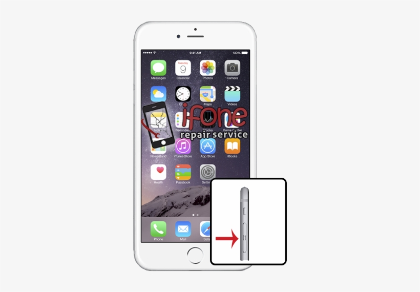 Iphone 6 Plus Volume Button Repair - Apple Iphone 6 Plus - Gold, transparent png #3333395