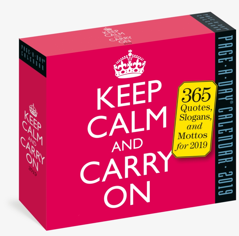 Keep Calm And Carry On Page A Day Calendar Keep Calm And Carry Free