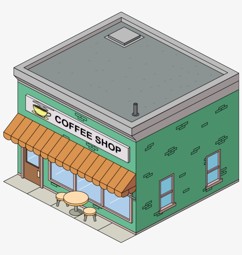 Builing Coffee Shop - Coffee Shop Png, transparent png #3386495