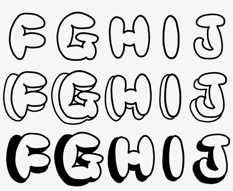 Bubbly Fghij Graffiti Png Format - Graffiti - Free Transparent PNG ...