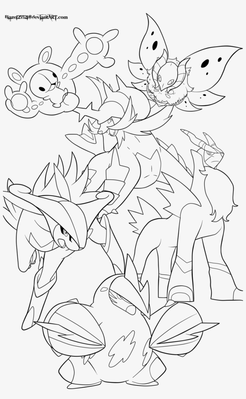 Pokemon Drawing With Colour - Free Transparent PNG Clipart Images Download
