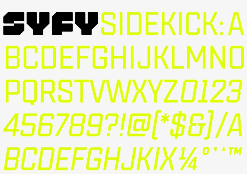 Syfy Sidekick - Font Syfy, transparent png #3419140