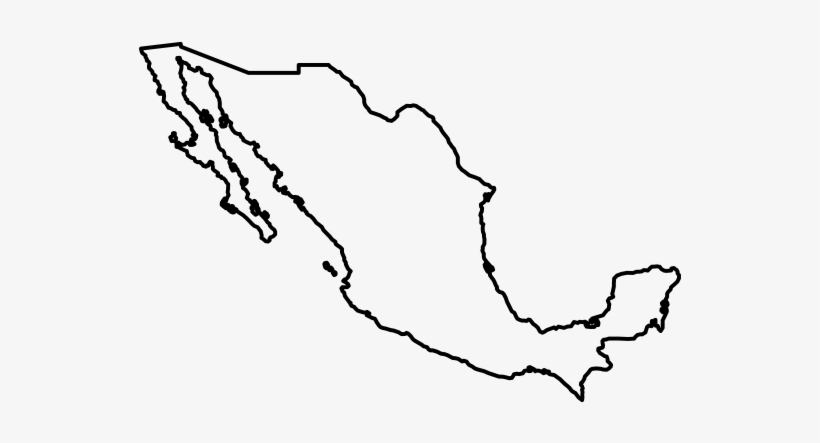 Mapa Mexico Ilustracion Vector Negro Curvas Contorno Images 5283