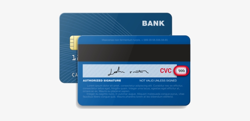 Credit Cards Back Cvc Security Code Card Security Code Visa Free 