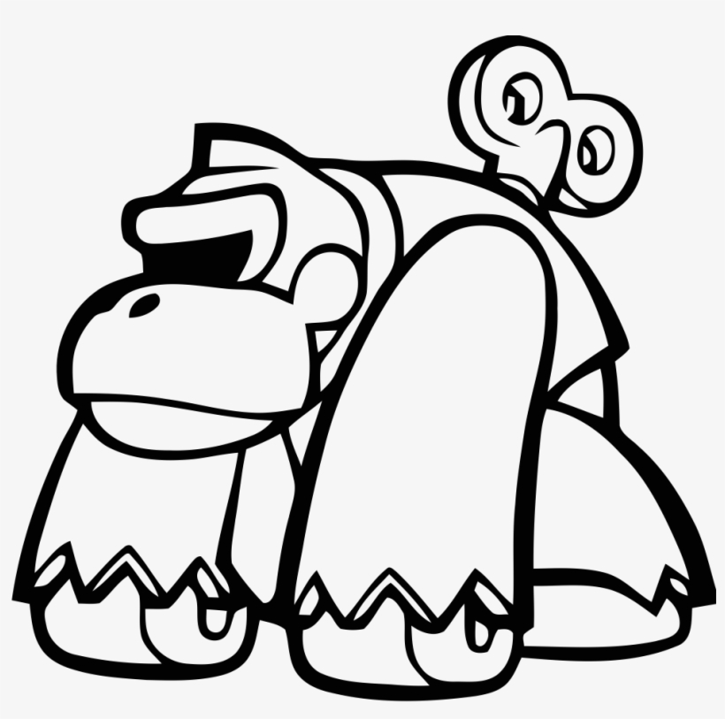 Drawing Donkey Kong 75 - Sticker - Free Transparent PNG Download - PNGkey